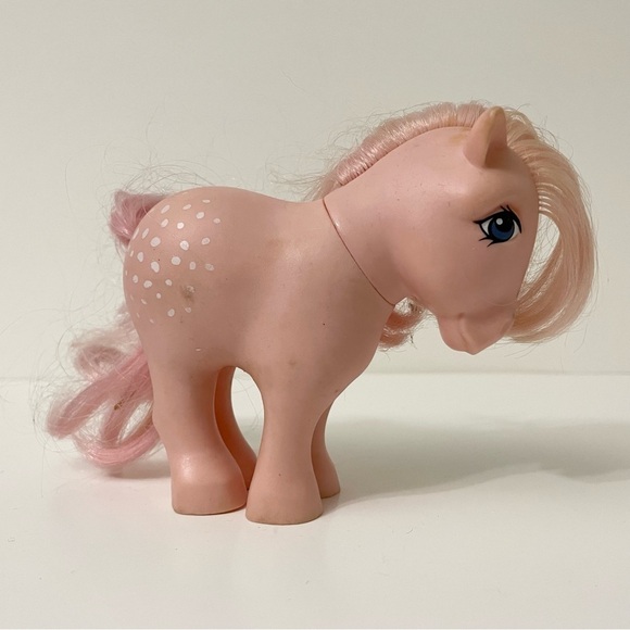 Vintage 1982 My Little Pony Cotton Candy Pink w/White Spots - Picture 1 of 14